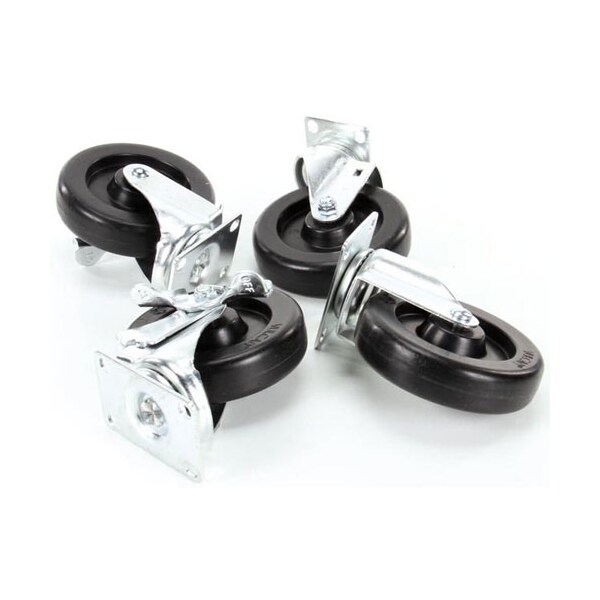 American Range 5 Swivel 2/W Brake Castr Set Of 4 A35107 - main